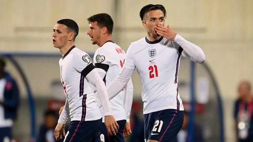 Grealish Lega Mendapatkan Gol Pertama Inggris