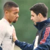 Mikel Arteta dan Gabriel Jesus