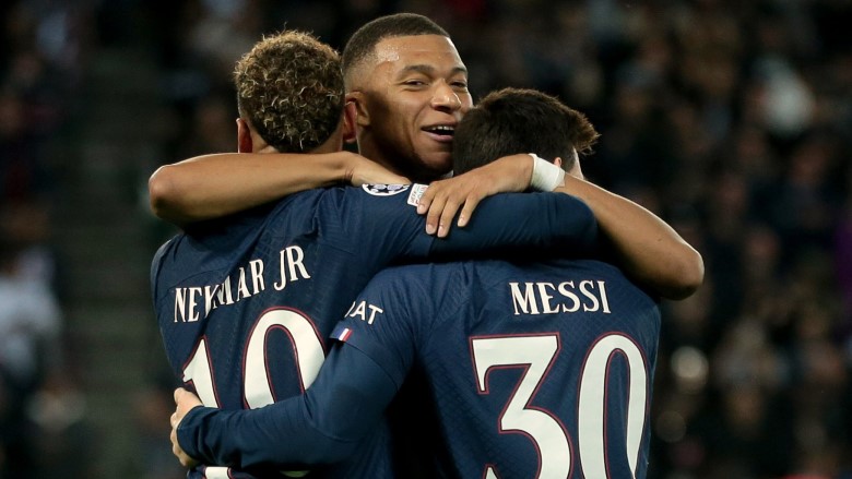 Lionel Messi, Neymar, dan Kylian Mbappe