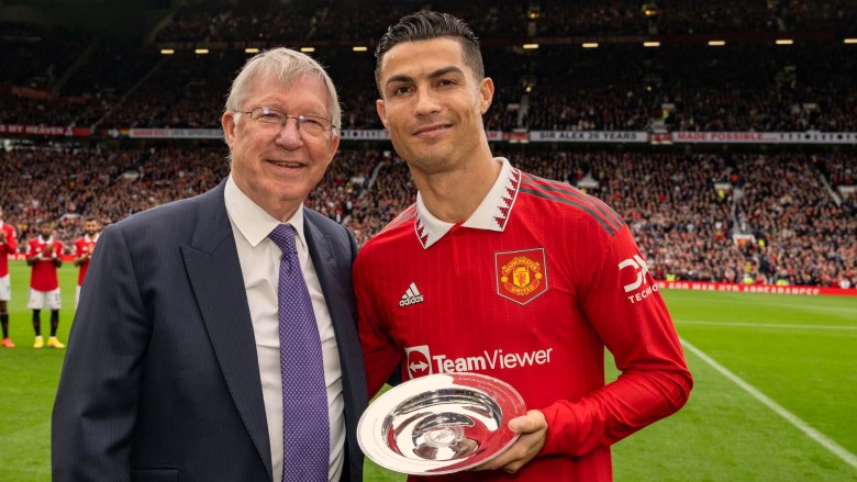 Cristiano Ronaldo dan Alex Ferguson