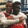 Gabriel Magalhaes dan Bukayo Saka