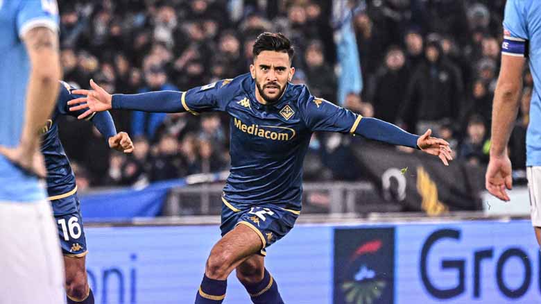 Diego Buonanotte saat bermain lawan Lazio beberapa waktu lalu