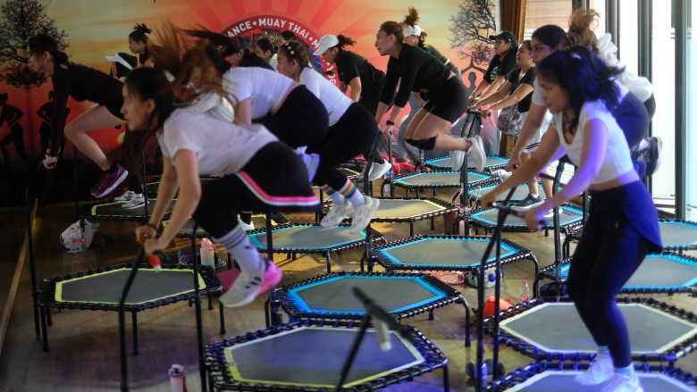 Persiapan Sebelum Trampoline, Latihan trampolin fitness