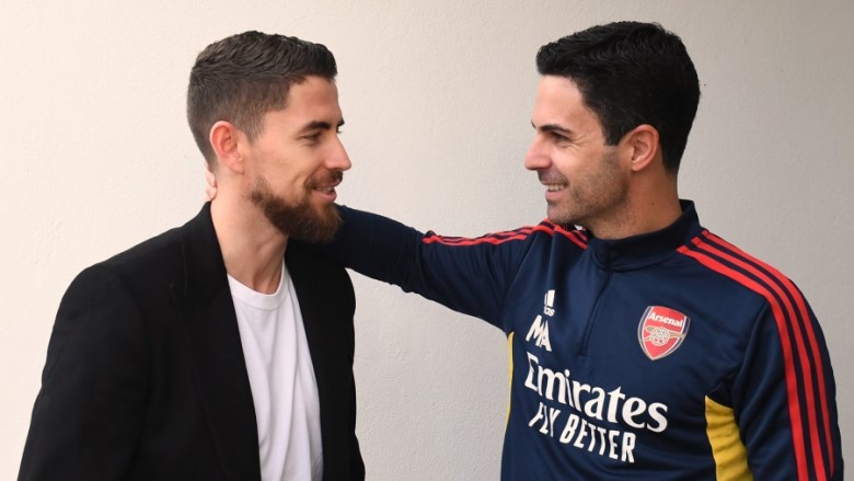 Jorginho dan Mikel Arteta