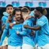 Selebrasi pemain Manchester City